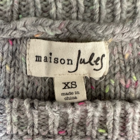 Gray with Neon Tweed Sweater - Size XS - Picture 5 of 7